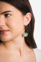 Load image into Gallery viewer, Geranium Leaf Earrings | Mint Patina Copper