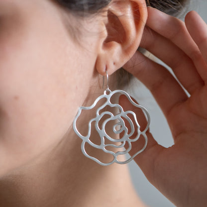 Rose Filigree Earrings (3 Colors)