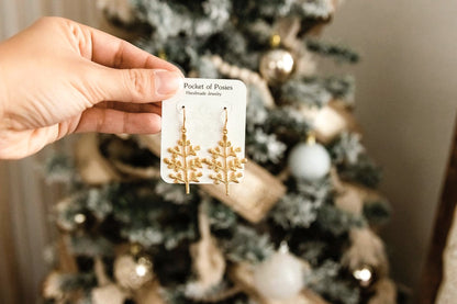 Leafy Tree Earrings  - Gold and Silver