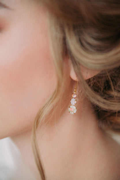 Aqua Mint Drop Earrings