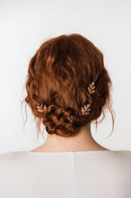 Load image into Gallery viewer, Leaf Bobby Pins | Rose Gold Branch Hair Pin
