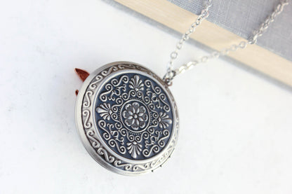 Fox Photo Locket Necklace