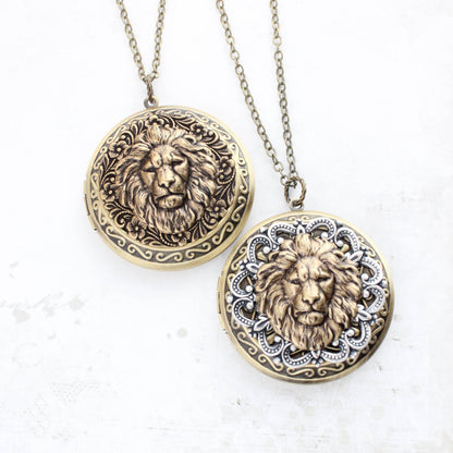 Lion Locket Necklace