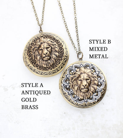 Lion Locket Necklace