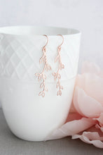 Load image into Gallery viewer, Rose Gold Branch Earrings | Leaf Earrings