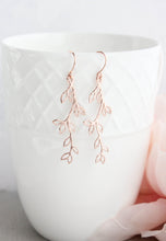 Load image into Gallery viewer, Leafy Branch Earrings| Dainty Twig Dangles (3 colors)