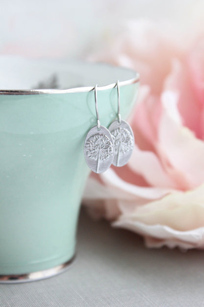 Dandelion Puff Earrings | Small Gold Drops