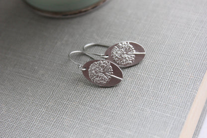 Dandelion Puff Earrings | Small Gold Drops