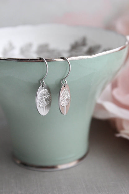 Dandelion Puff Earrings | Small Gold Drops