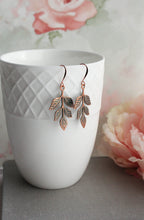 Load image into Gallery viewer, Patina Copper Branch Earrings