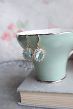 Load image into Gallery viewer, Aqua Glass Earrings