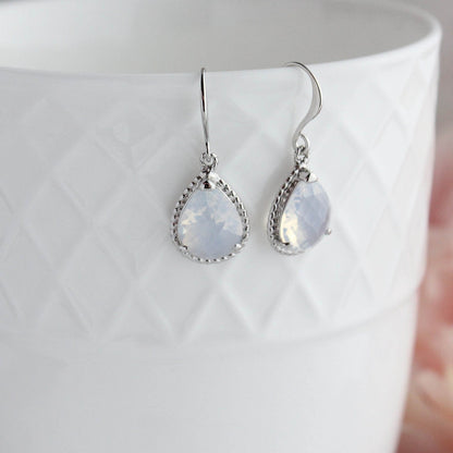 Teardrop Glass Earrings (3 colors)