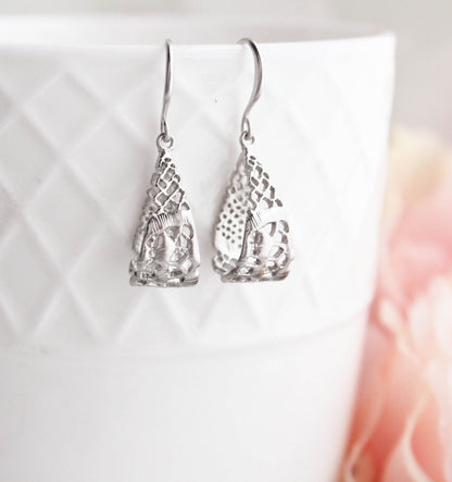 Lace Loop Filigree Earrings | Romantic Style