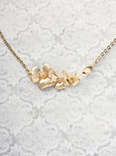 Load image into Gallery viewer, Gold Orchid Necklace | Floral Jewelry