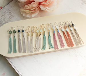 Chain Tassle Earrings - 9 Colors