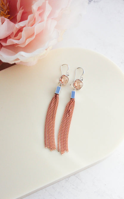 Chain Tassle Earrings - 9 Colors