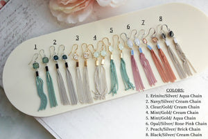Chain Tassle Earrings - 9 Colors