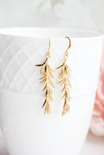 Load image into Gallery viewer, Rosemary Branch Earrings - Matte Gold