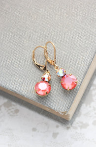 Coral Peach Earrings
