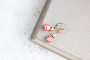 Coral Peach Earrings