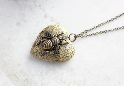 Bee Heart Locket
