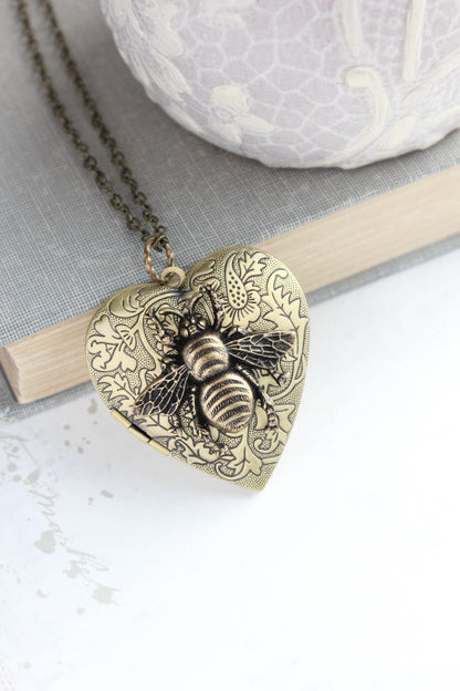 Bee Heart Locket