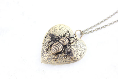 Bee Heart Locket