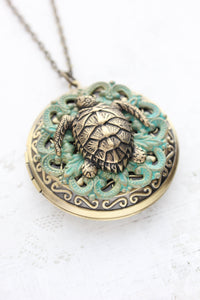 Turtle Locket Necklace