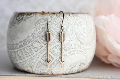 Dainty Arrow Earrings - Three Colors