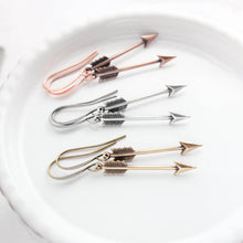 Load image into Gallery viewer, Small Arrow Earrings - Three Colors