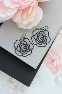 Rose Filigree Earrings (3 Colors)