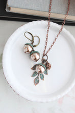 Load image into Gallery viewer, Mint Copper Acorn Earrings
