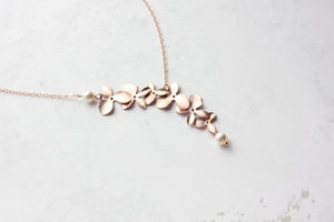 Cascading Orchid Necklace
