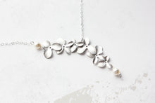 Load image into Gallery viewer, Cascading Orchid Necklace