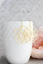 Load image into Gallery viewer, Rose Filigree Earrings (3 Colors)