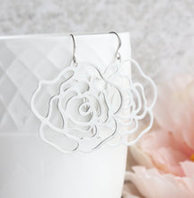 Load image into Gallery viewer, Rose Filigree Earrings (3 Colors)
