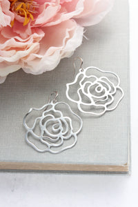 Rose Filigree Earrings (3 Colors)