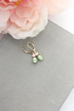 Load image into Gallery viewer, Little Cameo Earrings - Light Green