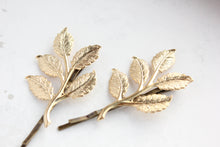 Load image into Gallery viewer, Gold Branch Bobby Pins - 2PC