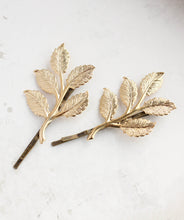 Load image into Gallery viewer, Gold Branch Bobby Pins - 2PC
