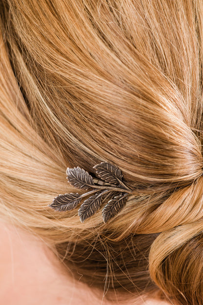Branch Bobby Pins - Antiqued Silver (2 pin set)