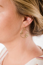 Load image into Gallery viewer, Daisy Circle Earrings - Gold