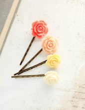 Load image into Gallery viewer, Flower Bobby Pins - BP1031