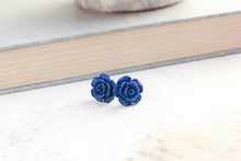 Load image into Gallery viewer, Rose Studs - Classic Royal Blue