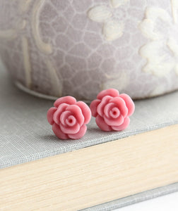 Rose Studs - Dusty Pink