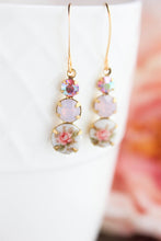 Load image into Gallery viewer, Rose Cameo Earrings - Pink