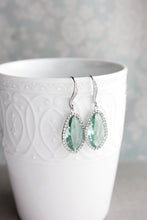 Load image into Gallery viewer, Sparkly Dangle Earrings - Erinite /Silver