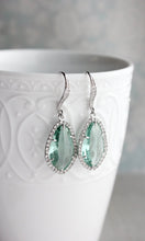 Load image into Gallery viewer, Sparkly Dangle Earrings - Erinite /Silver