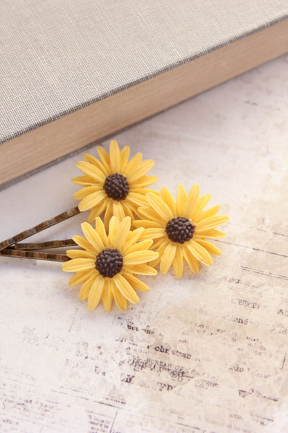 Sunflower Bobby Pins