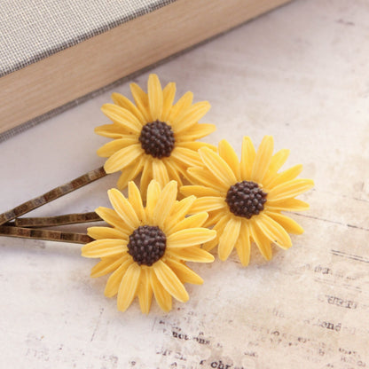 Sunflower Bobby Pins